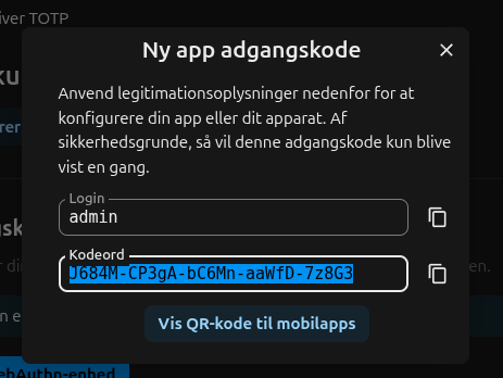 EscapeCloud-Nextcloud-Persionlig-Sikkerhed-Ny-app-adgangskode